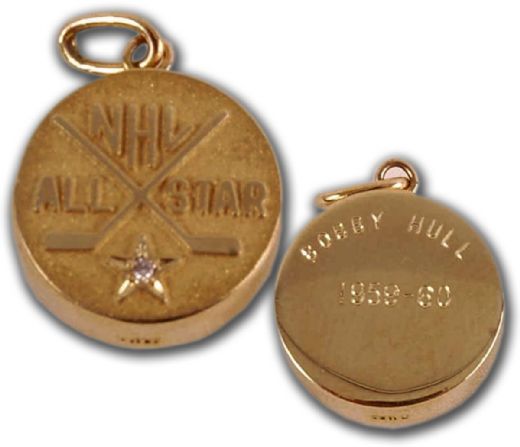 Bobby Hull 1959-60 Commemorative All-Star Gold Charm