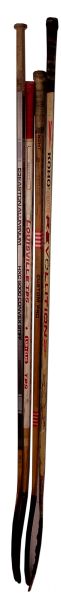 Superstar Game Used Stick Collection of 4 Including Lafleur &  Yzerman