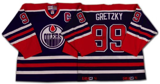 Wayne Gretzky Autographed Blue Edmonton Oilers Jersey