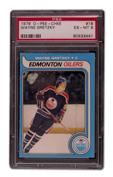 1979-80 Wayne Gretzky O-Pee-Chee Rookie Card Graded PSA 6