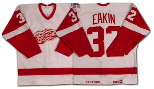 1985-86 Detroit Red Wings Bruce Eakin Game Worn Jersey