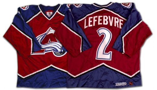 Sylvain Lefebvre’s 1997-98 Colorado Avalanche Game Worn Jersey