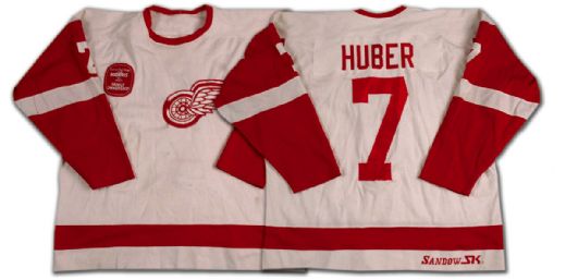 Willie Huber’s 1981-82 Detroit Red Wings Game Worn Jersey