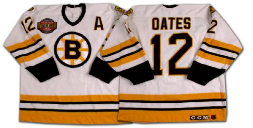 Adam Oates’ Boston Bruins Playoff & Last Hurrah Game Worn Jersey