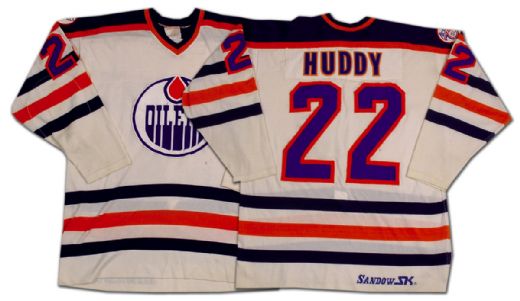 Charlie Huddy’s 1980-81 Edmonton Oilers Game Worn Rookie Jersey