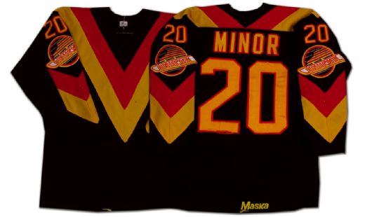 1982-83 Gerry Minor Vancouver Canucks Game Worn Jersey