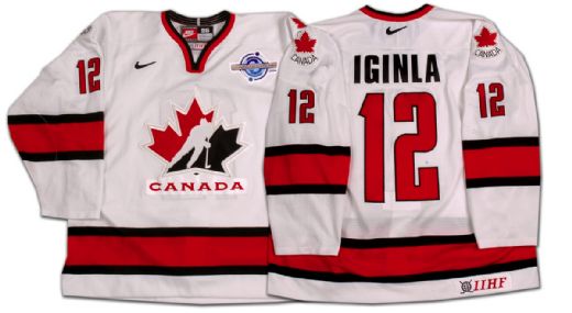 Jarome Iginla’s 2004 World Cup Game Worn Team Canada Jersey