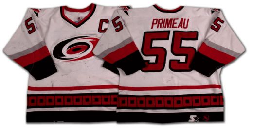 Keith Primeau’s 1998-99 Carolina Hurricanes Game Worn Jersey