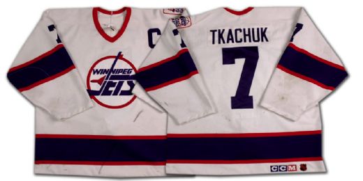 Keith Tkachuk’s 1993-94 Winnipeg Jets Game Worn Captain’s Jersey