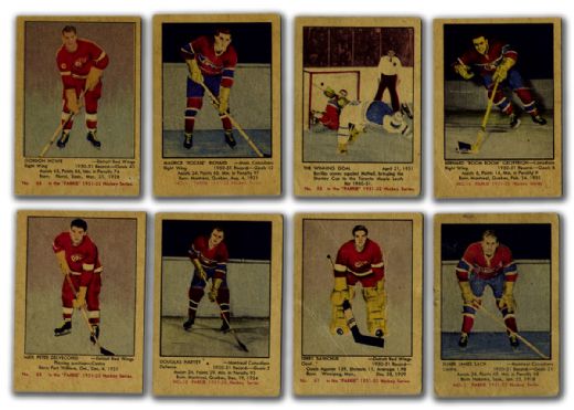 1951-52 Parkhurst Complete 105-Card Set