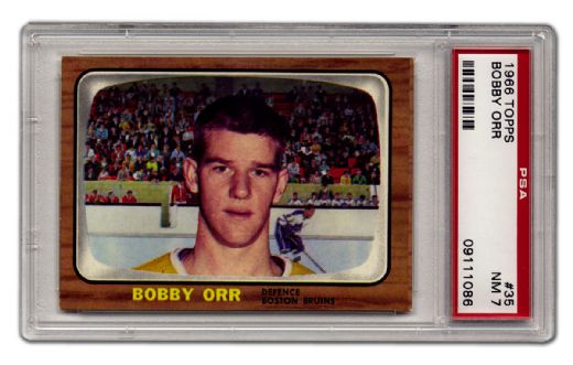 1966-67 Topps Complete 132-Card Set with PSA-7 Orr Rookie Card