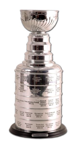 2003-04 Tampa Bay Lightning Miniature Stanley Cup Trophy (13”)