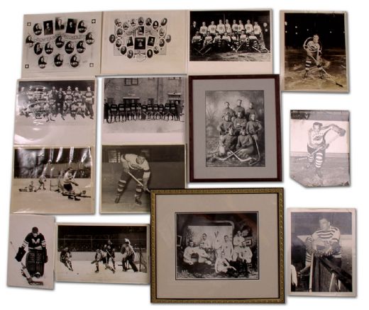 Pre-War Team Photo & Defunct NHL Teams Photograph Collection of  100+