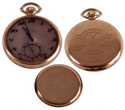 1924 James “Dutch” Cain Memorial Cup Championship Gold Watch