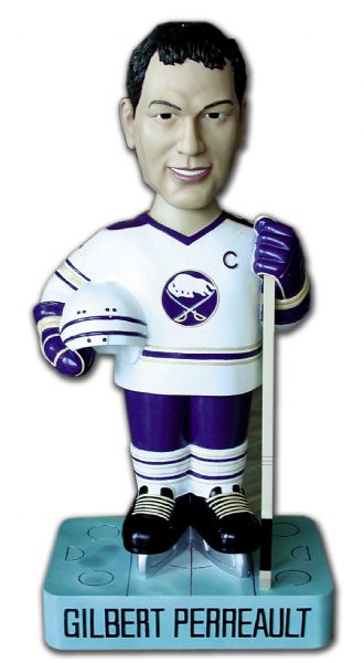 Giant Limited Edition Gilbert Perreault Buffalo Sabres Bobbing  Head Doll