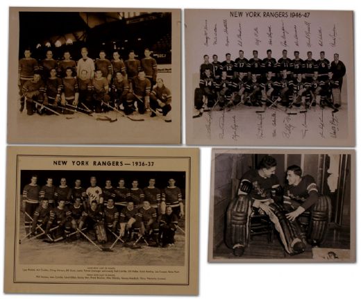  New York Rangers Vintage Photo & Publication Collection of 15