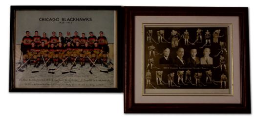 Vintage Chicago Black Hawks Team & Other Photo Collection of 13