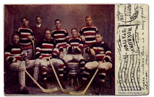 Ottawa Silver Seven Color Team Photo Postcard