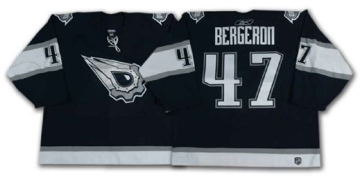 Marc-Andre Bergeron’s 2005-06 Edmonton Oilers Alternate Game Worn Jersey