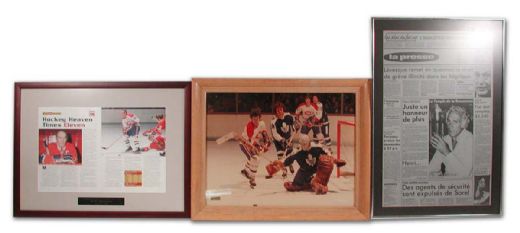 Montreal Canadiens Collection of Framed Photos & Displays