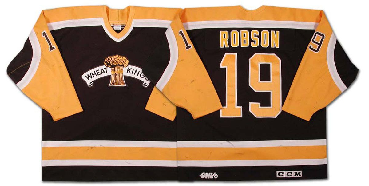 Lot Detail - 1997-98 WHL Brandon Wheat Kings Ryan Robson Game Worn Jersey