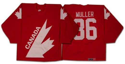 Kirk Muller’s 1987 Canada Cup Pre-Tournament Game Worn Team Canada  Jersey