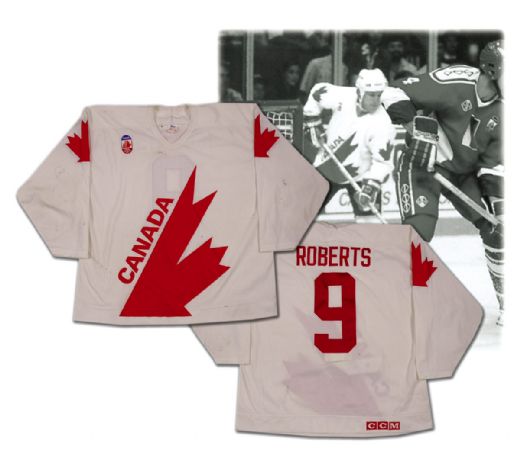 Gary Roberts’ 1991 Canada Cup Pre-Tournament Game Worn Team  Canada Jersey