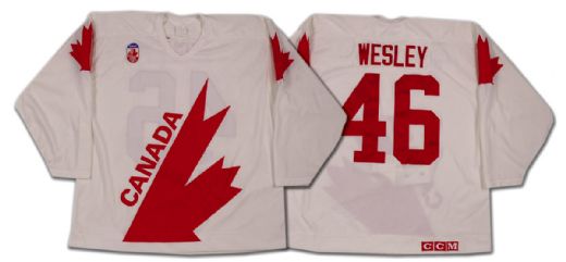Glen Wesley’s 1991 Canada Cup Team Canada Jersey