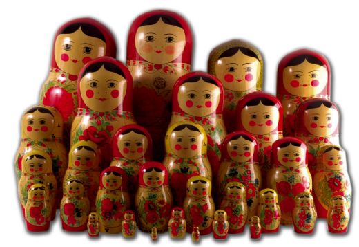 Russian Nesting Dolls Presented to Team Canada Players