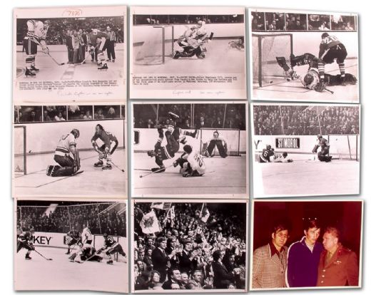 1972 Canada-Russia Series Wire & Original Photograph Collection  of 40+