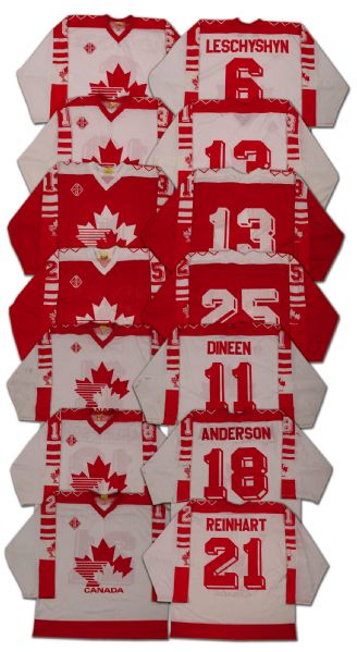 1980’s Team Canada Jersey Collection (7) from the World  Championships