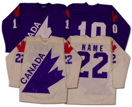 1978 World Junior Championships Team Canada Prototype Jersey Collection of 2