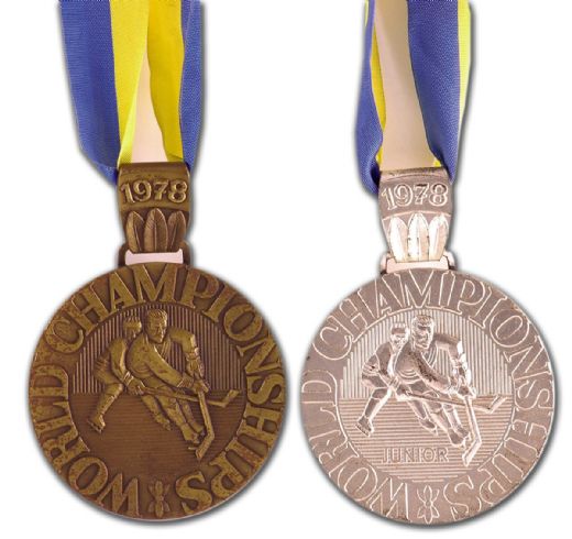  Alan Eagleson’s 1978 World Championships Medal Collection of 2