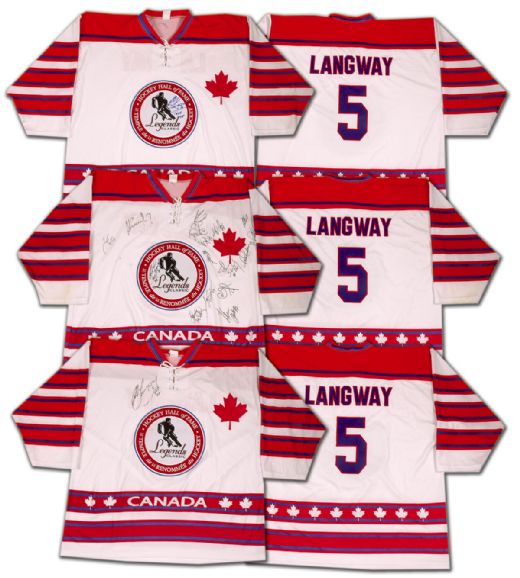 Rod Langway’s Hall of Fame Legends Autographed Jersey Collection