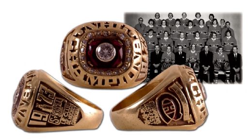 Claude Larose’s 1972-73 Montreal Canadiens Stanley Cup Championship Ring