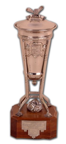 2001-02 Carolina Hurricanes Prince of Wales Trophy Presented to Claude Larose (13”)