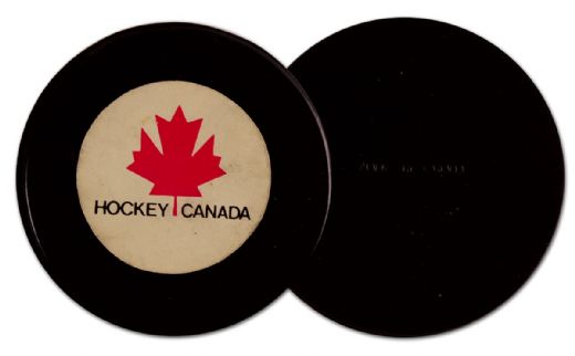 Rare 1972 Canada-Russia Series Game Puck