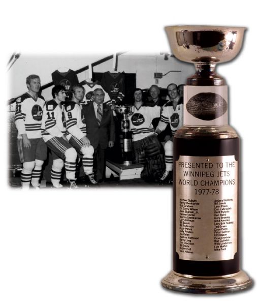 Joe Daley’s 1977-78 Winnipeg Jets Avco Cup Championship Trophy