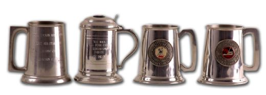 Joe Daley’s WHA All-Star Game & Winnipeg Jets Pewter Beer Mug Collection of 4