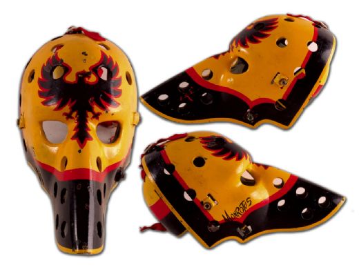 Rick Monrotus Game Worn Goalie Mask with Documentation