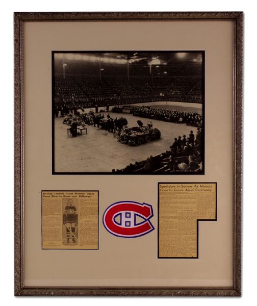 Only Known Photograph of Howie Morenz’ Funeral at the Montreal Forum