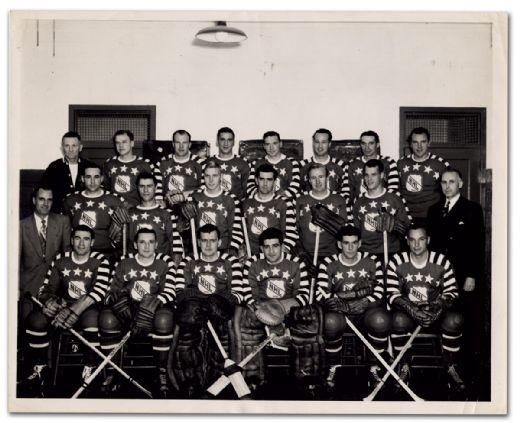 1949 NHL All-Star Team Original Team Photo by Turofsky