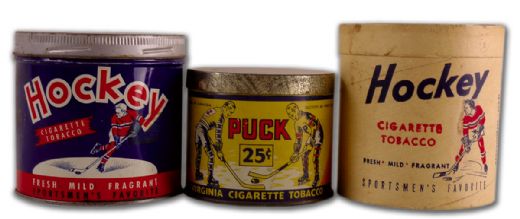 Early Cigarette Can Collection of 3