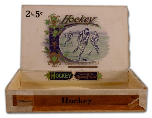 Rare 1930s Cuban “Hockey” Cigar Box
