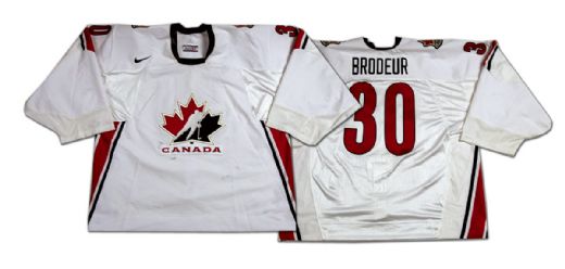 Martin Brodeur 2006 Olympics Team Canada Game Worn Jersey – Photo-matched!