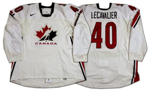 Vincent Lecavalier 2006 Olympics Team Canada Game Worn Jersey - Photo-matched!