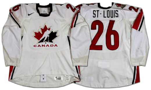 Martin St. Louis 2006 Olympics Team Canada Game Worn Jersey