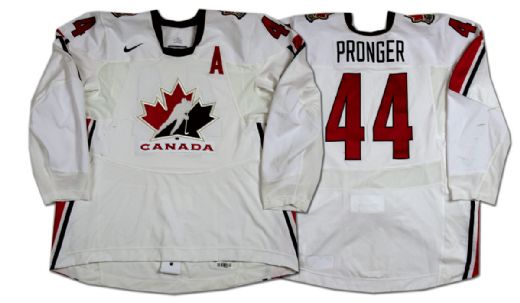 Chris Pronger 2006 Olympics Team Canada Game Worn Jersey
