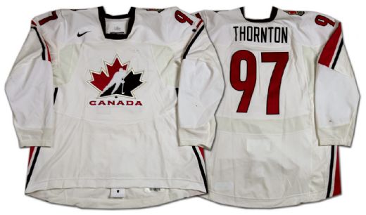 Joe Thornton 2006 Olympics Team Canada Game Worn Jersey — Photo- matched!