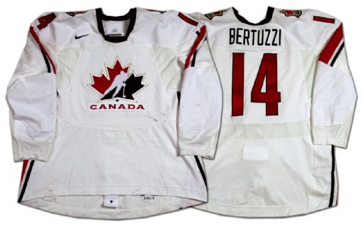 Todd Bertuzzi 2006 Olympics Team Canada Game Worn Jersey – Photo- matched!